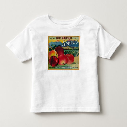 Blue Mountain Apple Crate LabelCove, OF Kinder Shirts (Voorkant)
