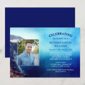 Blue Mountain Beach Photo Life Celebration Kaart (Voorkant / Achterkant)