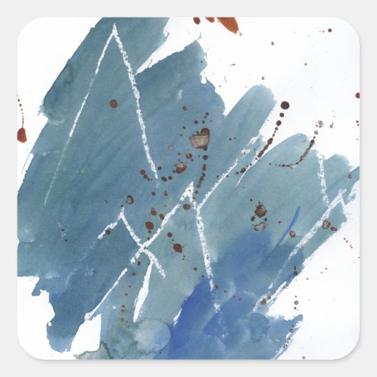 Blue Mountain-bereik Vierkante Sticker (Voorkant)