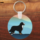 Blue Mountain Bernese Dog Sleutelhanger (Voorkant)