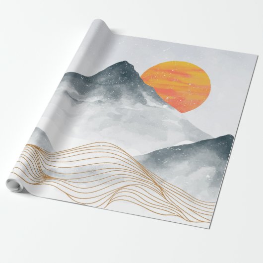 Blue Mountain Cadeaupapier (Uitgerold)