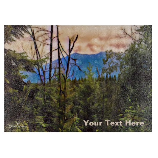 Blue Mountain Idaho Snijplank (Voorkant)