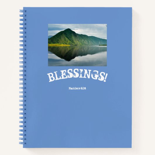 Blue Mountain Lake Blessings Notitieboek (Voorkant)