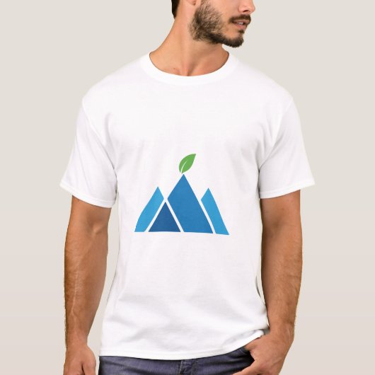 Blue Mountain Leaf Nature Eco Adventure T-Shirt (Voorkant)