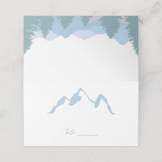 Blue Mountain Peak Tent Plaats Kaarten (Buitenkant ongevouwen)