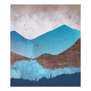 Blue Mountain Peaks Foto Afdruk