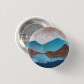 Blue Mountain Peaks Ronde Button 3,2 Cm (Voorkant /achterkant)