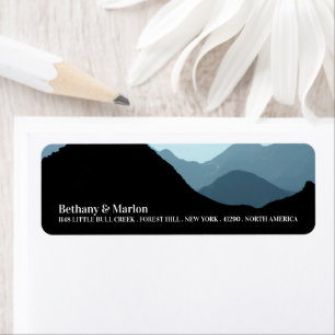 Blue Mountain Range, Rustic Wedding Etiket