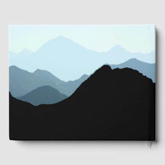 Blue Mountain Range, Rustic Wedding Gastenboek (Achterkant)