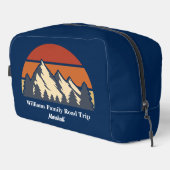 Blue Mountain Sunset Gepersonaliseerde Wandelen Toilettasje (Rechterhoek)