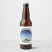 Blue Mountain Sunset  partij Bier Etiket (Voorkant)