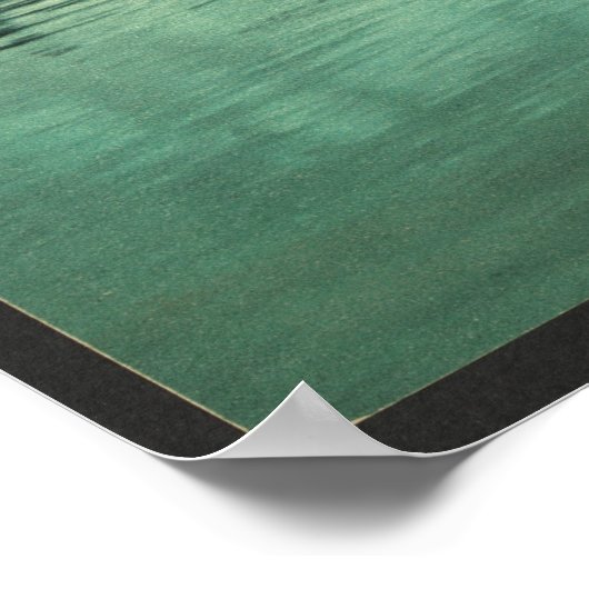 Blue Mountain vanaf het meer van Eagle, Adirondack Poster (Hoek)