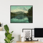 Blue Mountain vanaf het meer van Eagle, Adirondack Poster (Thuiskantoor)