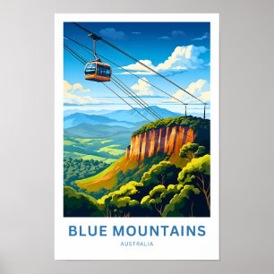 Blue Mountains Australië Reisprint Poster