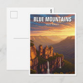 Blue Mountains Australië Reizen Briefkaart (Voorkant / Achterkant)