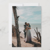 Blue Mountains Faire-part de mariage moderne (Dos)