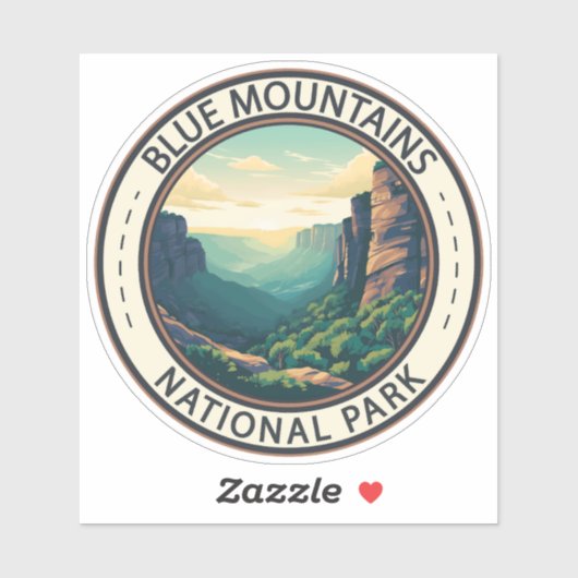 Blue Mountains National Park Australia  Sticker (Vel)