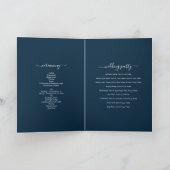 Blue Mountains Pine Wedding Order of Service Programma (Binnen)