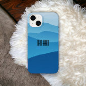 Blue Mountains, speciaal aangepast Case-Mate iPhone Case