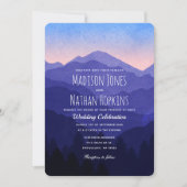 Blue Mountains Wedding Kaart (Voorkant)