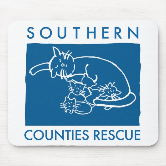 Blue Mousepad Muismat (Voorkant)