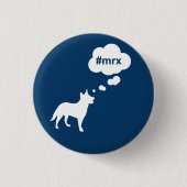 Blue #mrx en Button van honden (Voorkant)