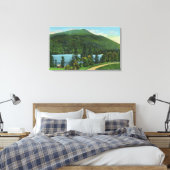 Blue Mt Lake Uitzicht of the Mountain Canvas Afdruk (Insitu (Slaapkamer))