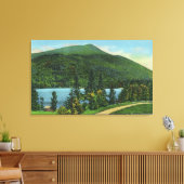 Blue Mt Lake Uitzicht of the Mountain Canvas Afdruk (Insitu (Woonkamer))