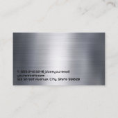 Blue Muscle Car | Auto Mechanic Logo Visitekaartje (Achterkant)