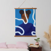 Blue Muse Hangend Wandkleed (Slaapkamer)