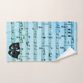 Blue Music Art unit les masques de théâtre (Serviette à main)