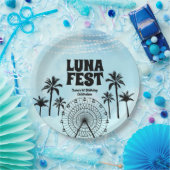 Blue Music Festival Papieren Bordje (Feest)