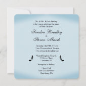 Blue Music Theme Wedding Kaart (Voorkant)