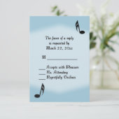 Blue Music Wedding RSVP (Staand voorkant)
