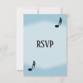 Blue Music Wedding RSVP (Achterkant)
