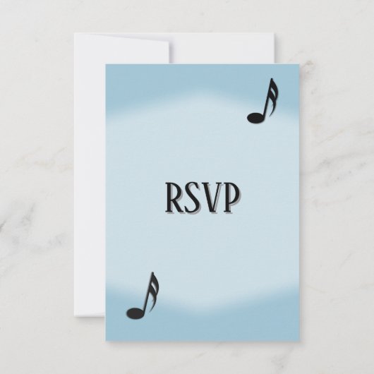 Blue Music Wedding RSVP (Achterkant)