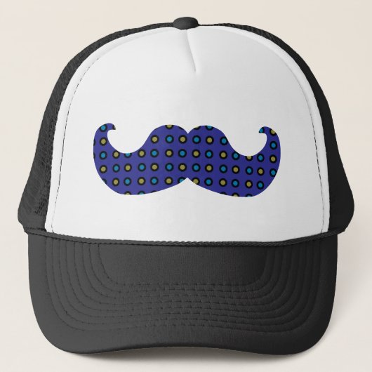 Blue Mustache Trucker Pet (Voorkant)