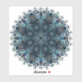 Blue Mysterious Space Mandala Sticker (Vel)