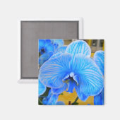 Blue Mystique Orchid Magnet Magneet (Voorkant / Achterkant)