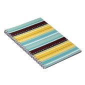 Blue n Brown Stripes-laptopjournaal Notitieboek (Rechterzijde)