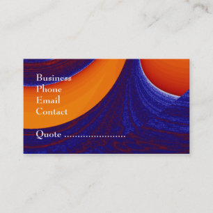 Blue N Oranje - business Visitekaartje
