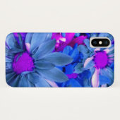 Blue N Paarse Daisies Case-Mate iPhone Case (Achterkant (horizontaal))