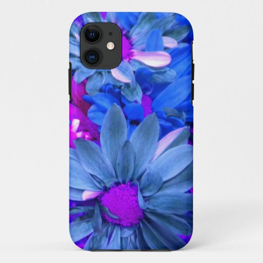 Blue N Purple Daisies iPhone 5 coque (Dos)