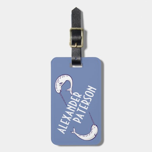 Blue Narwhals Specialized Bagagelabel (Voorkant verticaal)