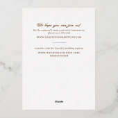 Blue Nash Bash Cowgirl Boot Bachelorette Party Folie Uitnodiging (Achterkant)