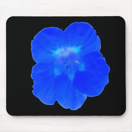 Blue Nasturtium Mousepad Muismat (Voorkant)