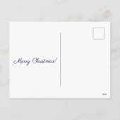 Blue Nativity Vrolijk Kerstfeest Feestdagenkaart (Achterkant)