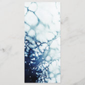 Blue Nautical Destination Wedding Flat Menu (Achterkant)