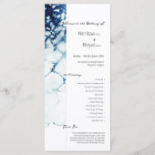 Blue Nautical Destination Wedding Flat Programma (Voorkant)