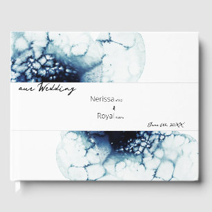 Blue Nautical Destination Wedding Gastenboek